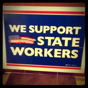 State Workers  Yard Sign